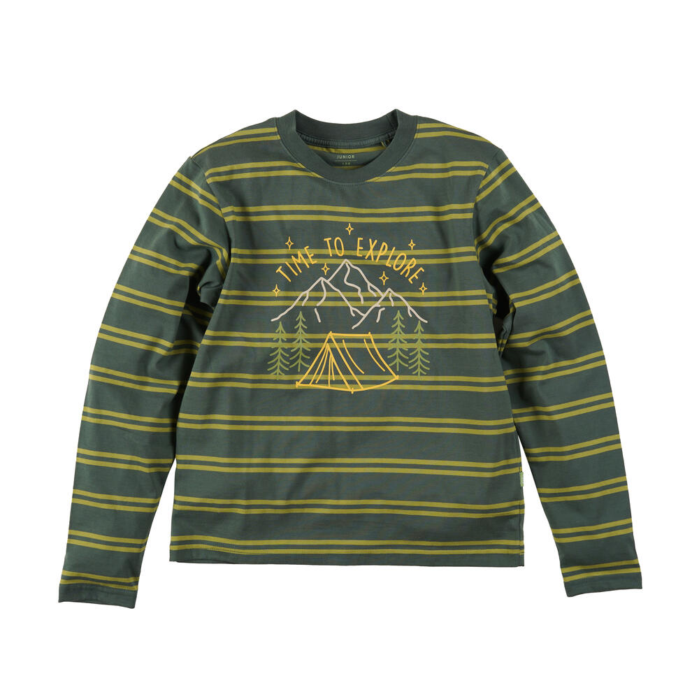 EIGER JR MOORLAND STRIPE LS TEES image 2